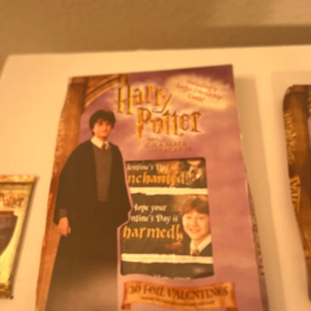 Harry Potter Chamber of Secrets Valentine collectors set : 3 separate pieces